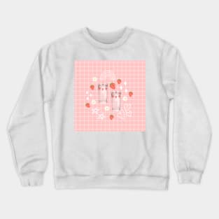 Nana anime strawberry glasses Crewneck Sweatshirt